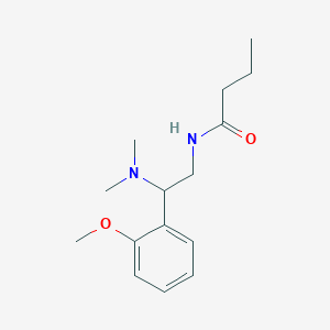 molecular formula C15H24N2O2 B11394259 N-[2-(dimethylamino)-2-(2-methoxyphenyl)ethyl]butanamide 