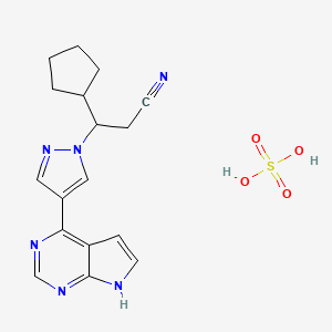 molecular formula C17H20N6O4S B1139427 INCB018424硫酸盐 CAS No. 1092939-16-6