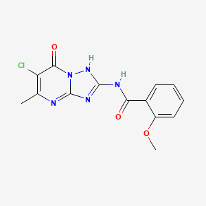 N-(6-chloro-7-hydroxy-5-methyl[1,2,4]triazolo[1,5-a]pyrimidin-2-yl)-2-methoxybenzamide