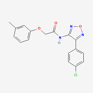 N-[4-(4-chlorophenyl)-1,2,5-oxadiazol-3-yl]-2-(3-methylphenoxy)acetamide