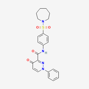 N-[4-(azepan-1-ylsulfonyl)phenyl]-4-oxo-1-phenyl-1,4-dihydropyridazine-3-carboxamide