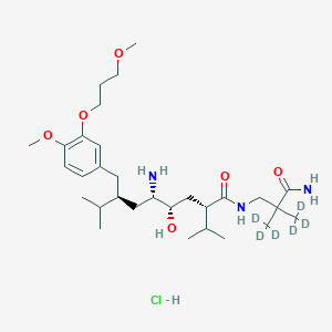 molecular formula C30H48D6ClN3O6 B1139436 艾利昔仑 D6 盐酸盐 CAS No. 1246815-96-2
