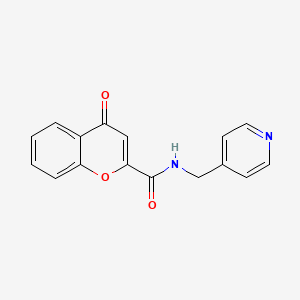 4-oxo-N-(pyridin-4-ylmethyl)-4H-chromene-2-carboxamide