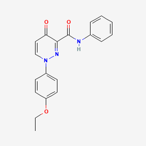 molecular formula C19H17N3O3 B11394395 1-(4-ethoxyphenyl)-4-oxo-N-phenyl-1,4-dihydropyridazine-3-carboxamide 