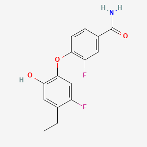 4-(4-Ethyl-5-fluoro-2-hydroxyphenoxy)-3-fluorobenzamide
