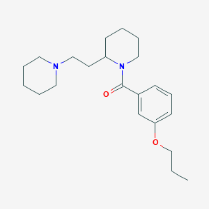 {2-[2-(Piperidin-1-yl)ethyl]piperidin-1-yl}(3-propoxyphenyl)methanone