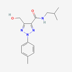 molecular formula C15H20N4O2 B11394529 5-(hydroxymethyl)-2-(4-methylphenyl)-N-(2-methylpropyl)-2H-1,2,3-triazole-4-carboxamide 