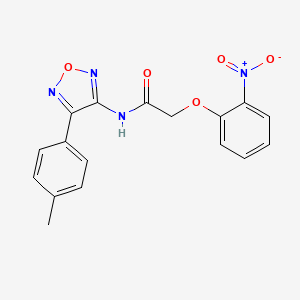 N-[4-(4-methylphenyl)-1,2,5-oxadiazol-3-yl]-2-(2-nitrophenoxy)acetamide