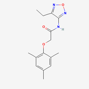 N-(4-ethyl-1,2,5-oxadiazol-3-yl)-2-(2,4,6-trimethylphenoxy)acetamide