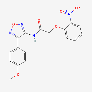 molecular formula C17H14N4O6 B11394650 N-[4-(4-methoxyphenyl)-1,2,5-oxadiazol-3-yl]-2-(2-nitrophenoxy)acetamide 