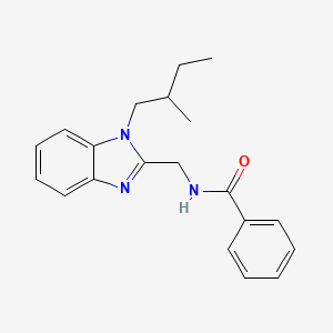 N-{[1-(2-methylbutyl)-1H-benzimidazol-2-yl]methyl}benzamide