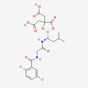 molecular formula C20H23BCl2N2O9 B1139466 Ixazomib柠檬酸盐 CAS No. 1239908-20-3