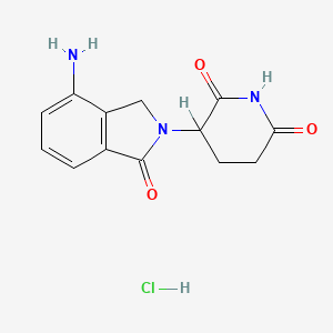 molecular formula C13H14ClN3O3 B1139468 来那度胺盐酸盐 CAS No. 1243329-97-6