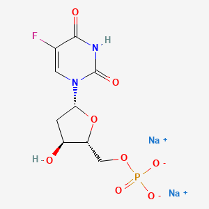 molecular formula C9H11FN2NaO8P B1139469 5-Fluoro-2'-deoxyuridine 5'-monophosphate sodium salt CAS No. 103226-10-4