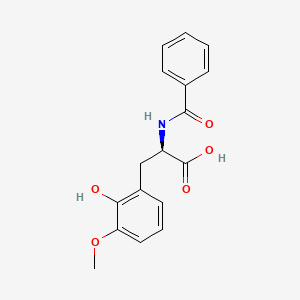 molecular formula C17H17NO5 B1139470 N-Benzoyl-2-hydroxy-3-methoxyphenylalanine CAS No. 101878-45-9