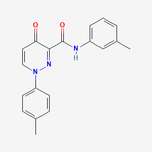 molecular formula C19H17N3O2 B11394721 N-(3-methylphenyl)-1-(4-methylphenyl)-4-oxo-1,4-dihydropyridazine-3-carboxamide 