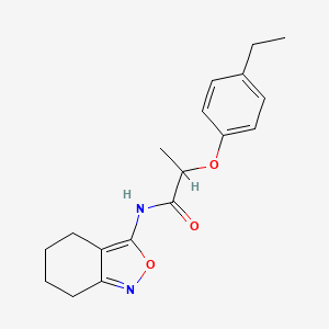 2-(4-ethylphenoxy)-N-(4,5,6,7-tetrahydro-2,1-benzoxazol-3-yl)propanamide