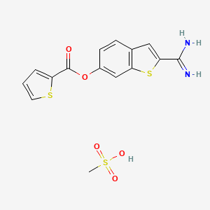 molecular formula C15H14N2O5S3 B1139478 BCX 1470 methanesulfonate CAS No. 217099-44-0