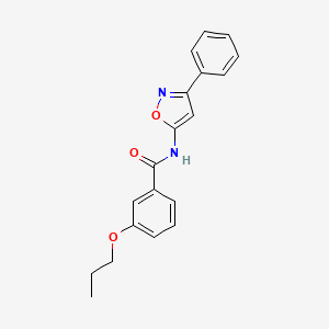 N-(3-phenyl-1,2-oxazol-5-yl)-3-propoxybenzamide