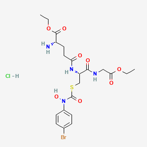 molecular formula C21H30BrClN4O8S B1139480 Glyoxalase I inhibitor CAS No. 221174-33-0