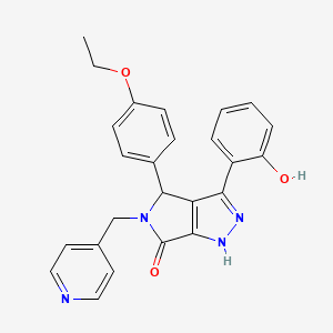 4-(4-ethoxyphenyl)-3-(2-hydroxyphenyl)-5-(pyridin-4-ylmethyl)-4,5-dihydropyrrolo[3,4-c]pyrazol-6(1H)-one