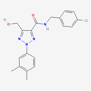 N-(4-chlorobenzyl)-2-(3,4-dimethylphenyl)-5-(hydroxymethyl)-2H-1,2,3-triazole-4-carboxamide