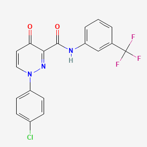 1-(4-chlorophenyl)-4-oxo-N-[3-(trifluoromethyl)phenyl]-1,4-dihydropyridazine-3-carboxamide