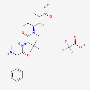 molecular formula C29H44F3N3O6 B1139484 Taltobulin trifluoroacetate CAS No. 228266-41-9