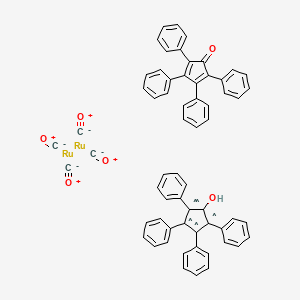 molecular formula C62H41O6Ru2 5* B1139487 SHVO/'S CATALYST CAS No. 104439-77-2
