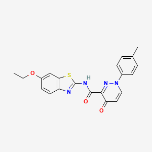 N-(6-ethoxy-1,3-benzothiazol-2-yl)-1-(4-methylphenyl)-4-oxo-1,4-dihydropyridazine-3-carboxamide