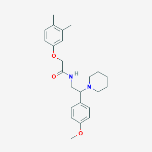 2-(3,4-dimethylphenoxy)-N-[2-(4-methoxyphenyl)-2-(piperidin-1-yl)ethyl]acetamide