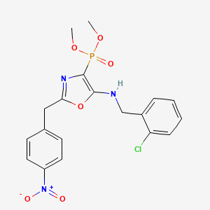 Dimethyl {5-[(2-chlorobenzyl)amino]-2-(4-nitrobenzyl)-1,3-oxazol-4-yl}phosphonate