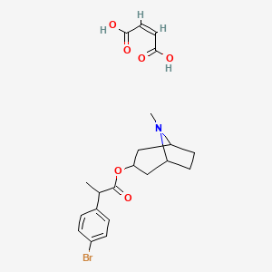 molecular formula C17H22BrNO2.C4H4O4 B1139492 PG-9 Maleate CAS No. 155649-00-6