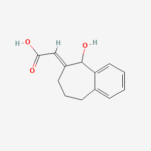 molecular formula C13H14O3 B1139494 6,7,8,9-Tetrahydro-5-hydroxy-5H-benzocyclohept-6-ylideneaceticacid CAS No. 520505-01-5