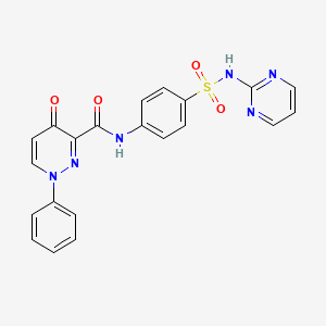 4-oxo-1-phenyl-N-[4-(pyrimidin-2-ylsulfamoyl)phenyl]-1,4-dihydropyridazine-3-carboxamide