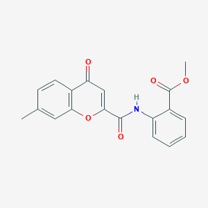 methyl 2-{[(7-methyl-4-oxo-4H-chromen-2-yl)carbonyl]amino}benzoate