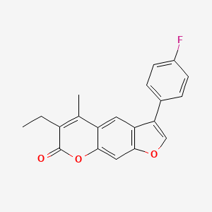 6-ethyl-3-(4-fluorophenyl)-5-methyl-7H-furo[3,2-g]chromen-7-one