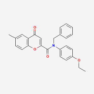 N-benzyl-N-(4-ethoxyphenyl)-6-methyl-4-oxo-4H-chromene-2-carboxamide