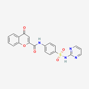 4-oxo-N-[4-(pyrimidin-2-ylsulfamoyl)phenyl]-4H-chromene-2-carboxamide