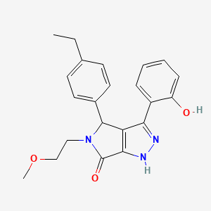 molecular formula C22H23N3O3 B11395058 4-(4-ethylphenyl)-3-(2-hydroxyphenyl)-5-(2-methoxyethyl)-4,5-dihydropyrrolo[3,4-c]pyrazol-6(1H)-one 