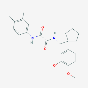 N-{[1-(3,4-dimethoxyphenyl)cyclopentyl]methyl}-N'-(3,4-dimethylphenyl)ethanediamide