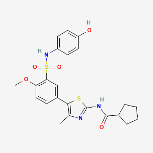 molecular formula C23H25N3O5S2 B1139507 PI4KIIIbeta-IN-9 CAS No. 1429624-84-9
