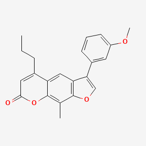 3-(3-methoxyphenyl)-9-methyl-5-propyl-7H-furo[3,2-g]chromen-7-one