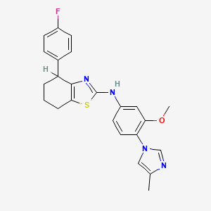 molecular formula C24H23FN4OS B1139509 gamma-Secretase modulator 3 CAS No. 1431697-84-5