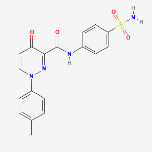 1-(4-methylphenyl)-4-oxo-N-(4-sulfamoylphenyl)-1,4-dihydropyridazine-3-carboxamide