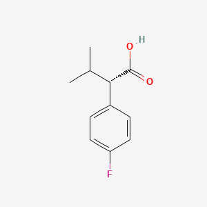 molecular formula C11H13FO2 B1139510 (2R)-2-(4-fluorophenyl)-3-methylbutanoic acid CAS No. 110311-45-0