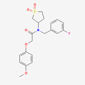 N-(1,1-dioxidotetrahydrothiophen-3-yl)-N-(3-fluorobenzyl)-2-(4-methoxyphenoxy)acetamide