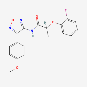 2-(2-fluorophenoxy)-N-[4-(4-methoxyphenyl)-1,2,5-oxadiazol-3-yl]propanamide