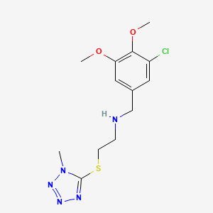 N-(3-chloro-4,5-dimethoxybenzyl)-2-[(1-methyl-1H-tetrazol-5-yl)sulfanyl]ethanamine