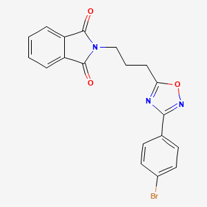 2-{3-[3-(4-bromophenyl)-1,2,4-oxadiazol-5-yl]propyl}-1H-isoindole-1,3(2H)-dione